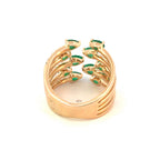 Anillo 10 Esmeraldas Tu y Yo
