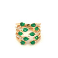 Anillo 10 Esmeraldas Tu y Yo