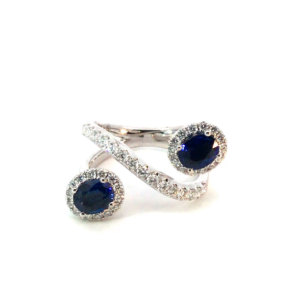 Anillo 2 Zafiros