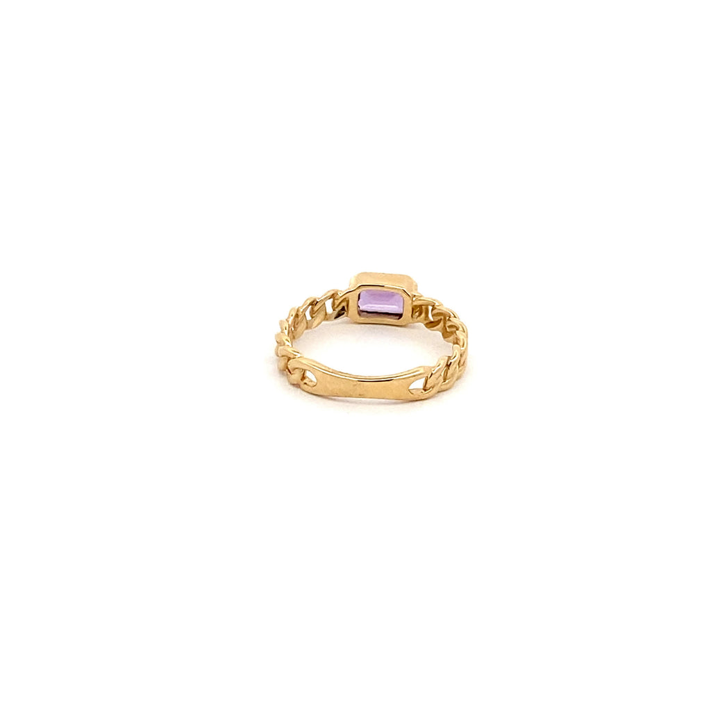 Anillo Amatista Eslabones