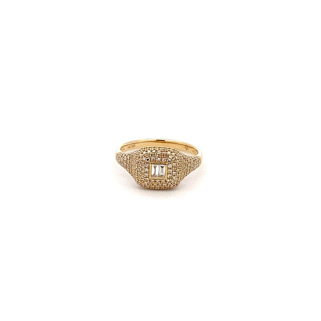 Anillo Cuadrado Pave