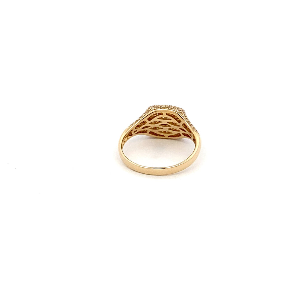 Anillo Cuadrado Pave