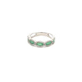 Anillo Esmeralda Gotas