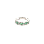 Anillo Esmeralda Gotas