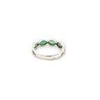 Anillo Esmeralda Gotas
