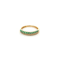 Anillo Tsavorita y Diamantes