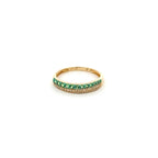 Anillo Tsavorita y Diamantes