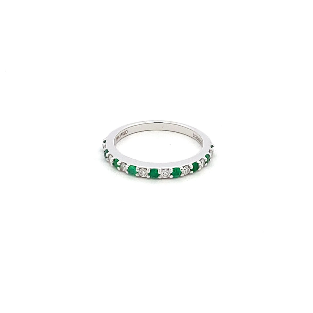 Anillo Churumbela Esmeralda y Diamantes