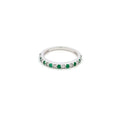 Anillo Churumbela Esmeralda y Diamantes