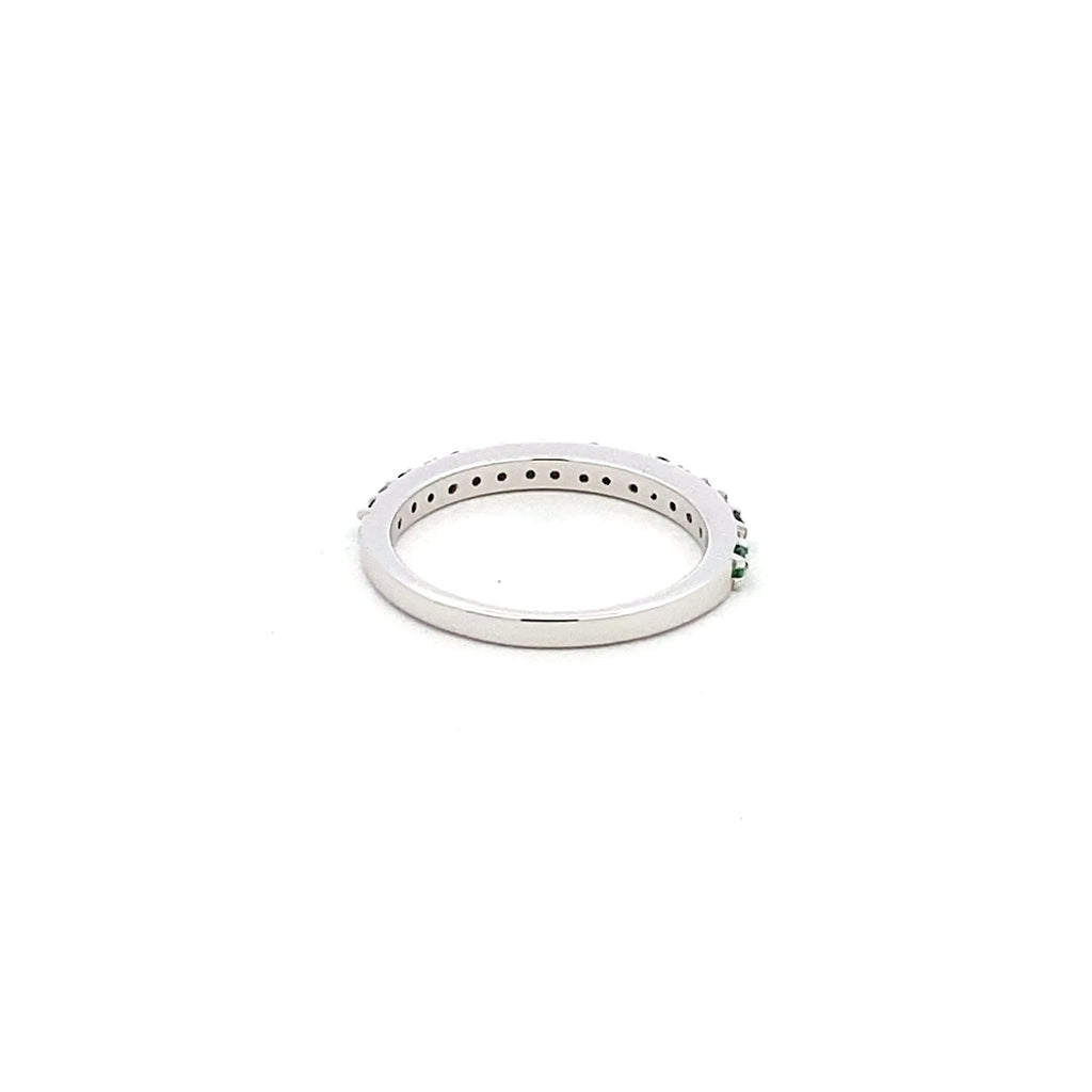 Anillo Churumbela Esmeralda y Diamantes