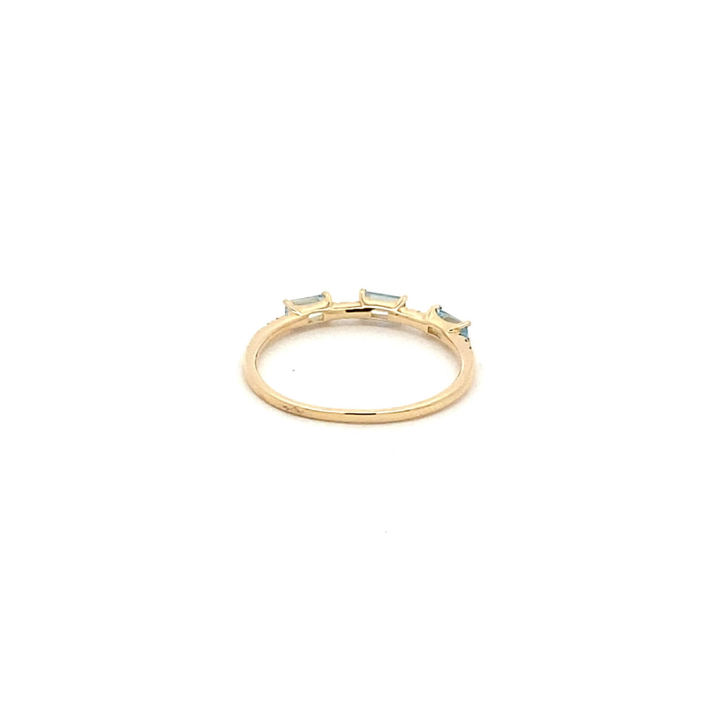 Anillo 3 Topacio Azul