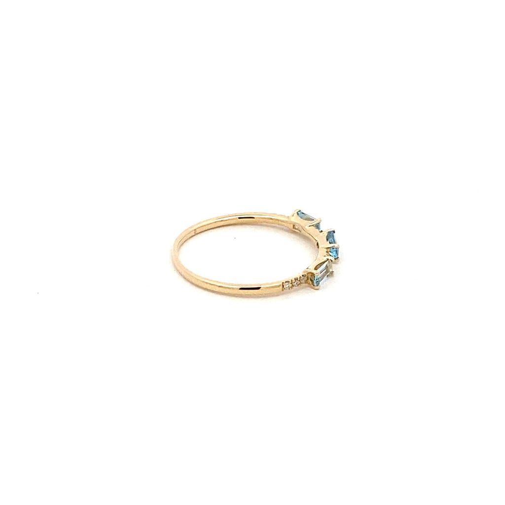 Anillo 3 Topacio Azul