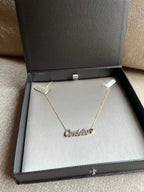Collar Nombre con Diamantes
