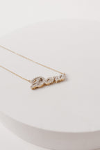 Collar Nombre con Diamantes