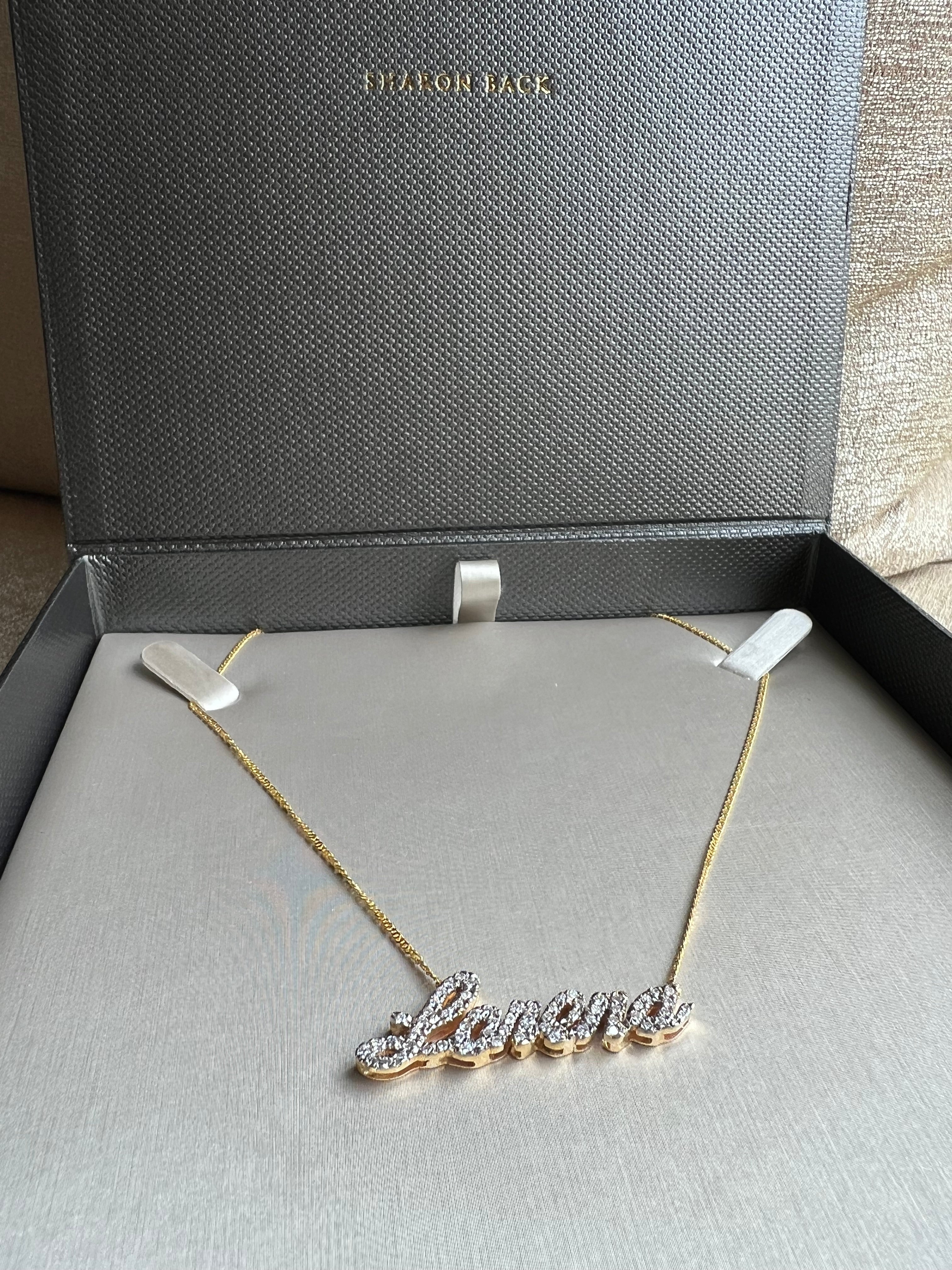 Collar Nombre con Diamantes