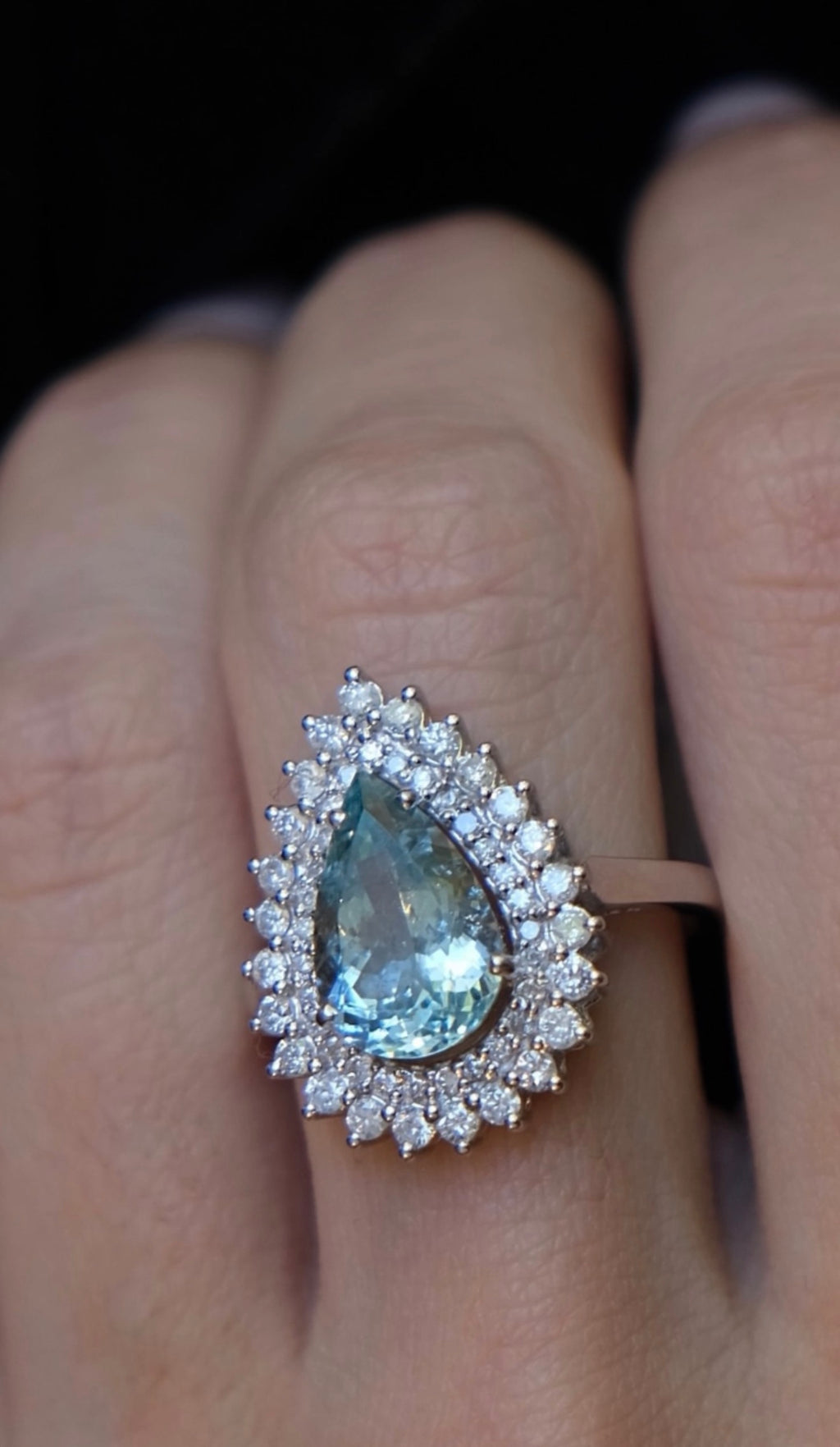 Anillo Aguamarina