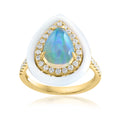 Anillo Opalo Halo