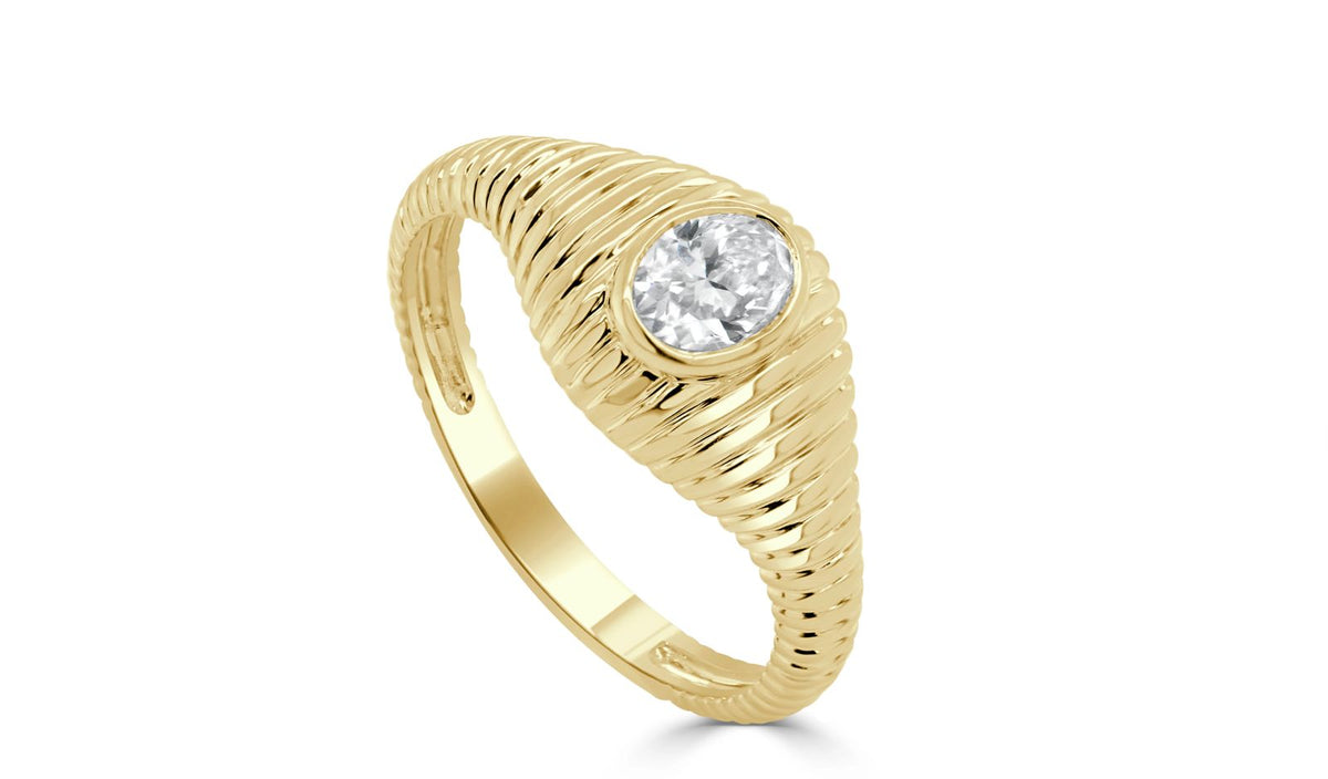 Anillo Italiano Drop Pave