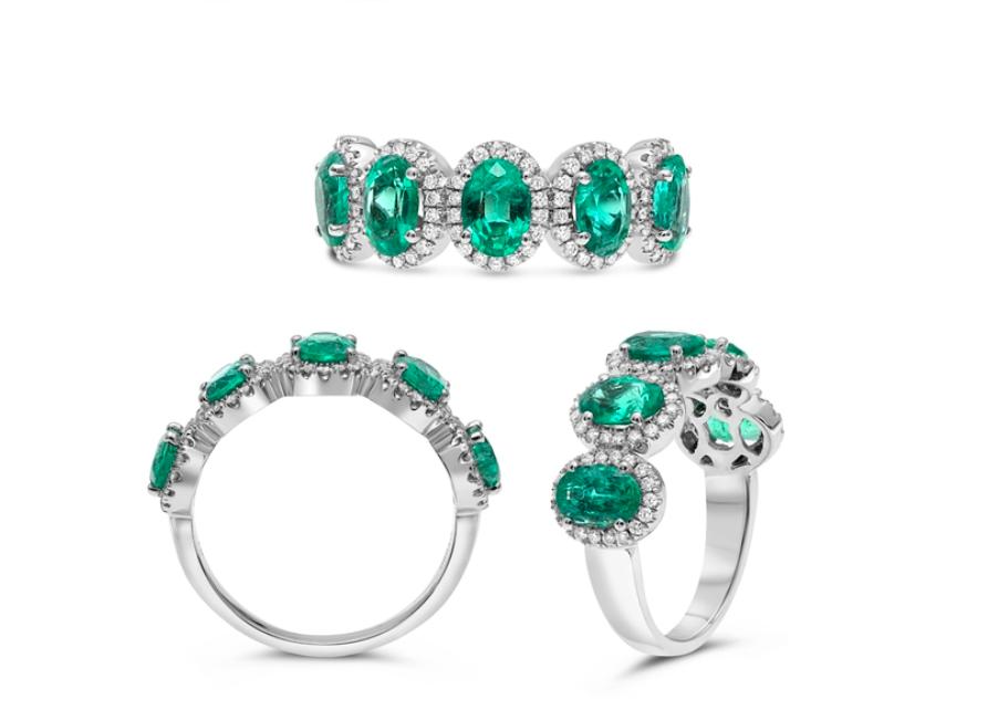 Anillo 5 Esmeraldas