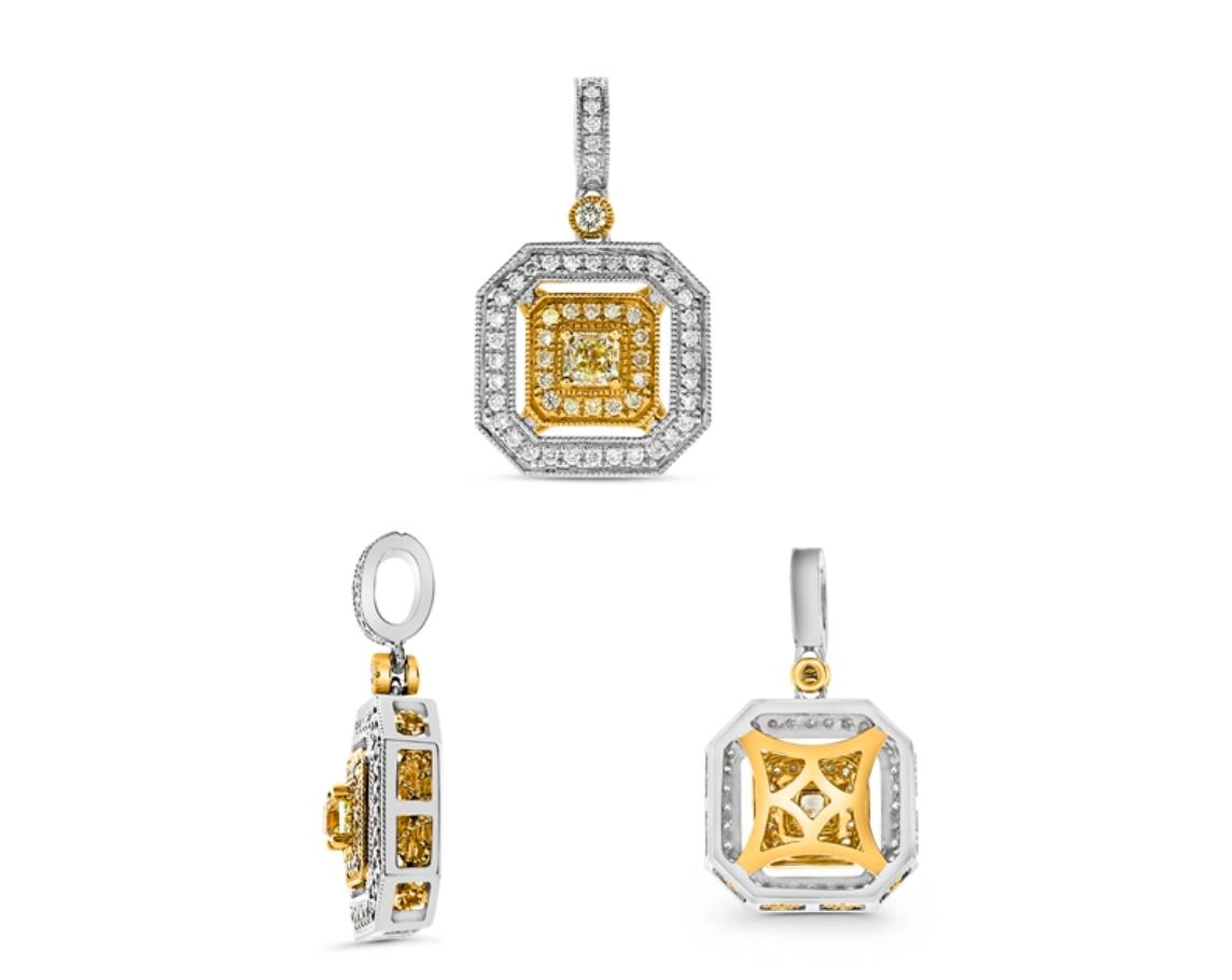 Dije Diamante Amarillo .55ct